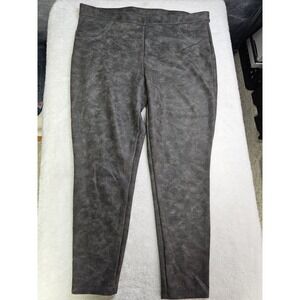 Knox Rose Womans 2XL Brown Leather Look Stretch Leggings